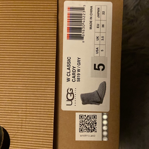 UGG Classic Cardigan Boots: new in box - Picture 3 of 6